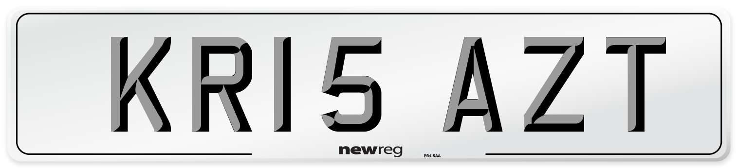 KR15 AZT Number Plate from New Reg